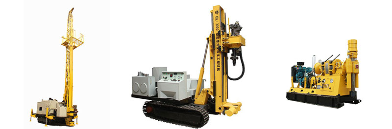 XDL-1200型全液壓巖心鉆機(jī)、XY-44B型巖芯鉆機(jī)、GL-3000型履帶式全液壓工程鉆機(jī)